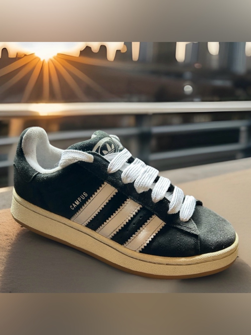 Vintage 2011 Adidas Campus Black Leather Beaters Skate Shoes Men’s 6 Women’s 7.5